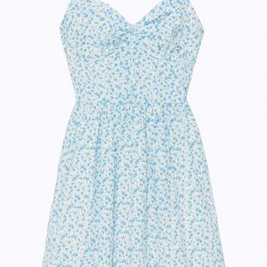 SHEIN Blue Floral Mini Dress